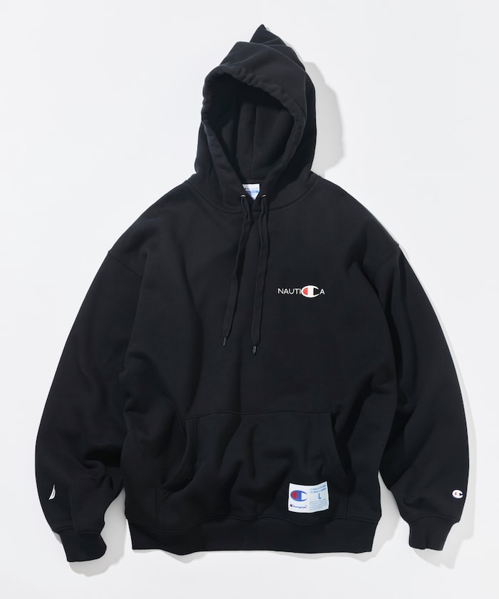 Champion × NAUTICA embroidered sweat hoodie  聯名帽Tee