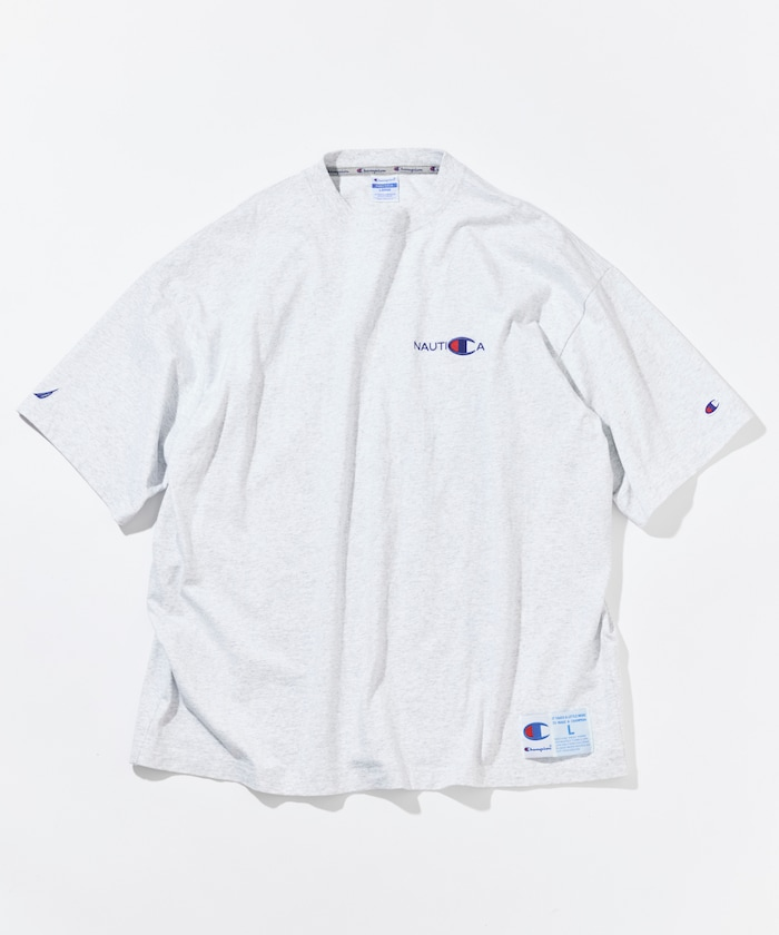 Champion × NAUTICA embroidered heavyweight T-shirt 高磅數聯名短袖