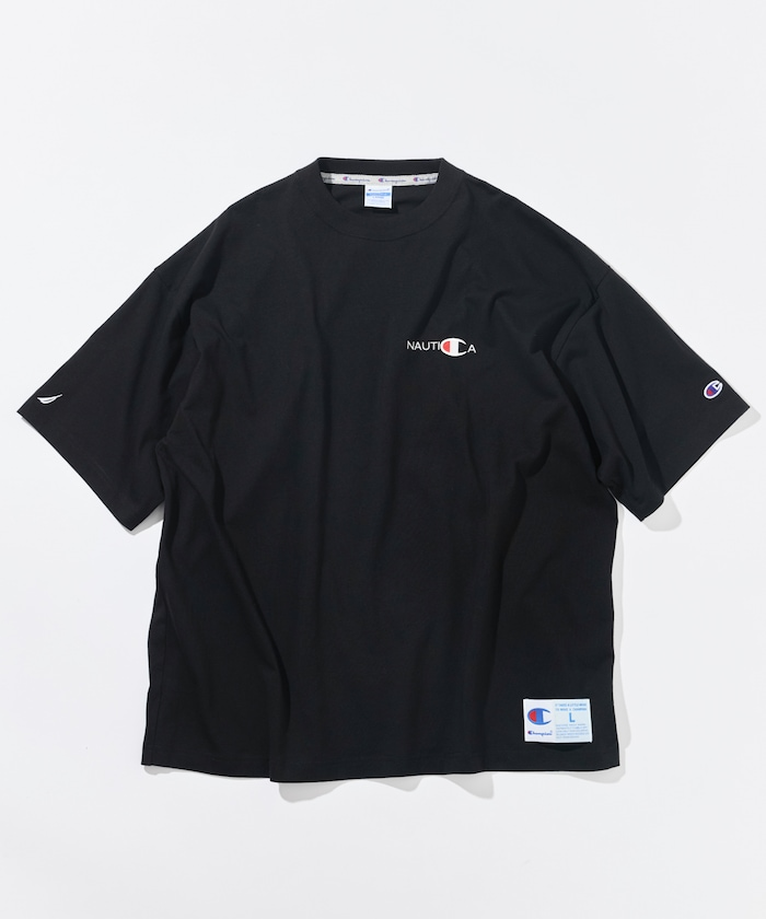 Champion × NAUTICA embroidered heavyweight T-shirt 高磅數聯名短袖