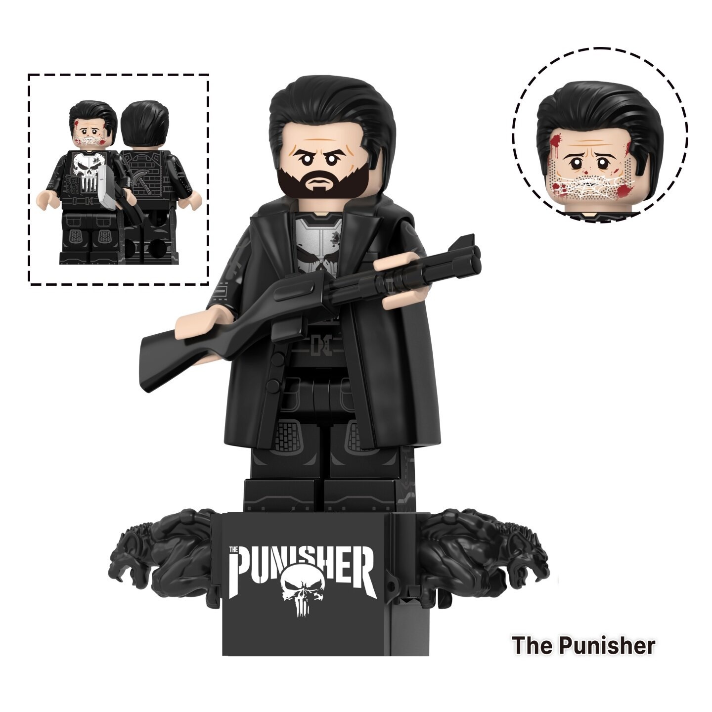 Spiderman Punisher Marvel Custom Minifigures Fit Lego TV6238 TV1311