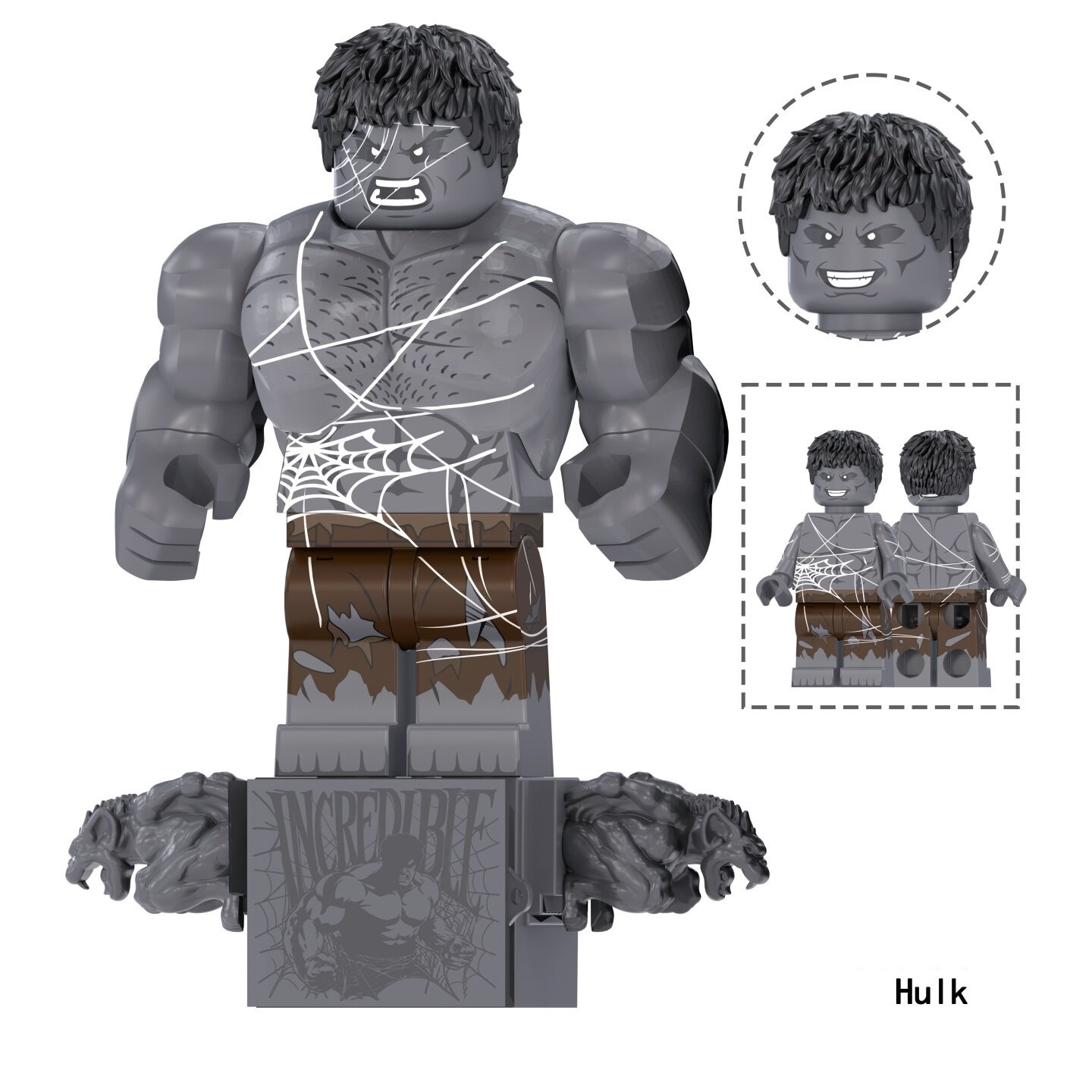 Spiderman Hulk Marvel Custom Minifigures Fit Lego TV6238 TV1312