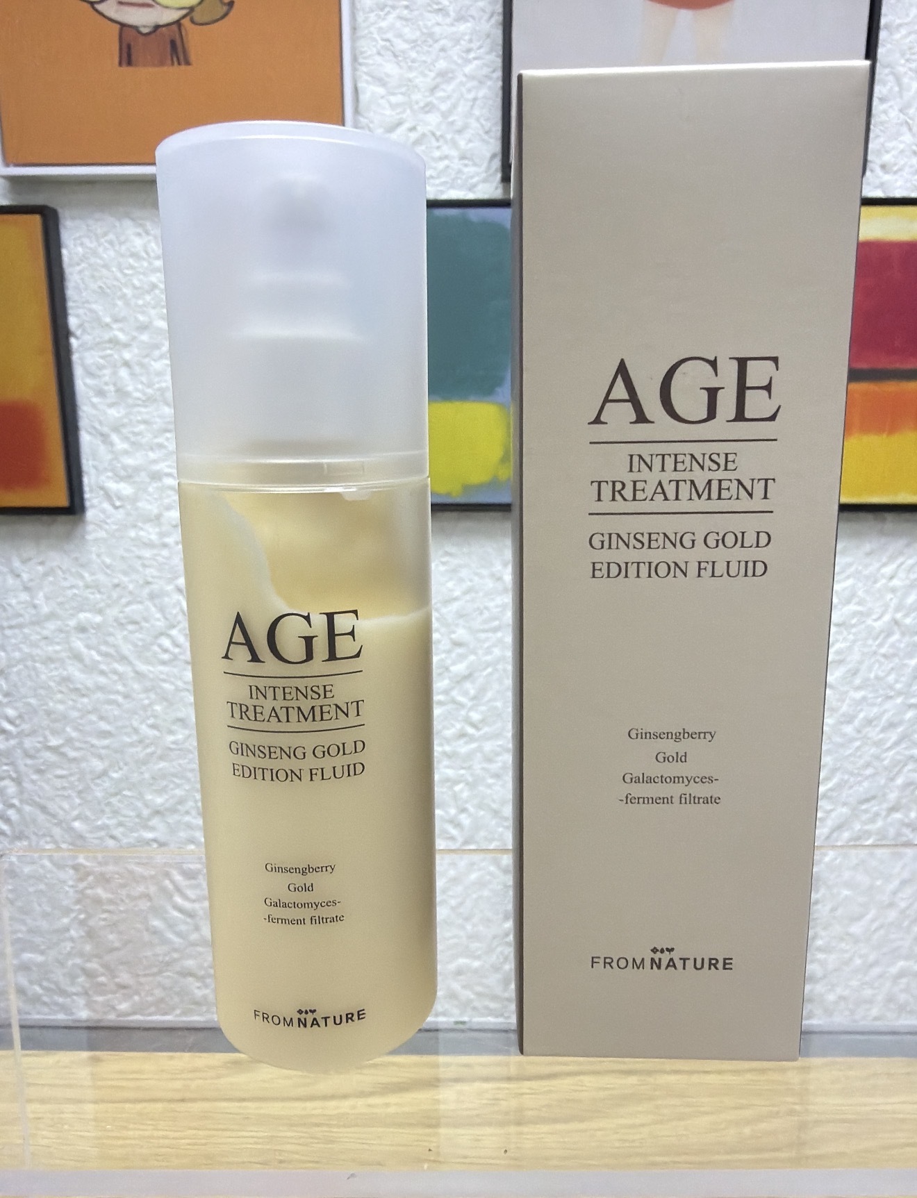 VJ78 韓國AGE FROMNATURE GINSENG GOLD EDITION FLUID 人參黃金精華日霜 120ML (AG014)