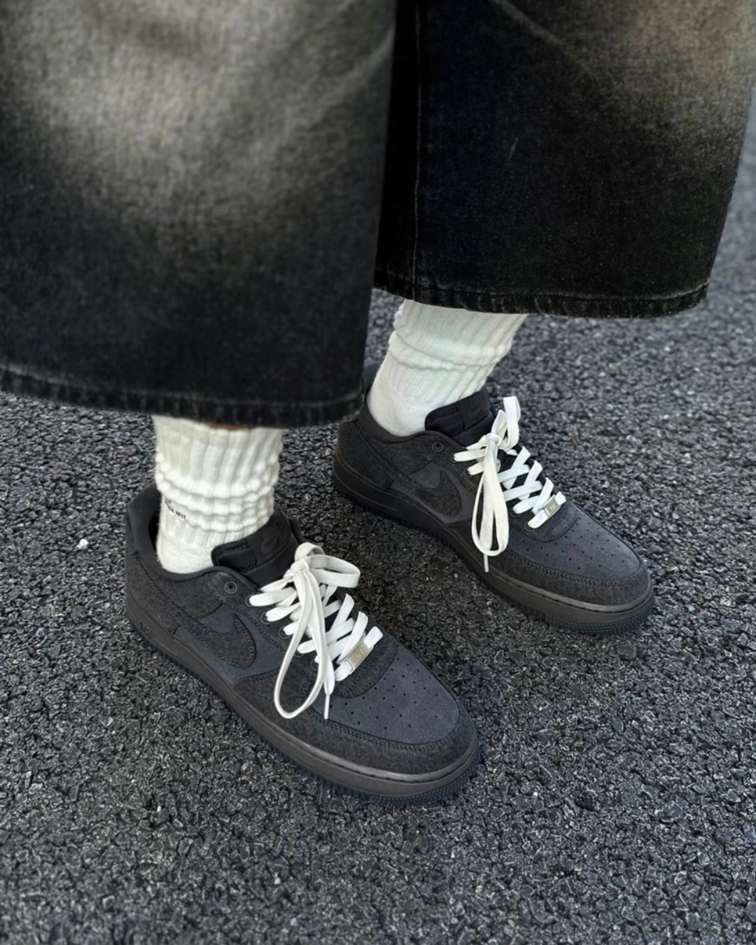 "代購" Nike Air Force 1 '07 LV8 Denim "Anthracite" 牛仔布 碳黑 男鞋