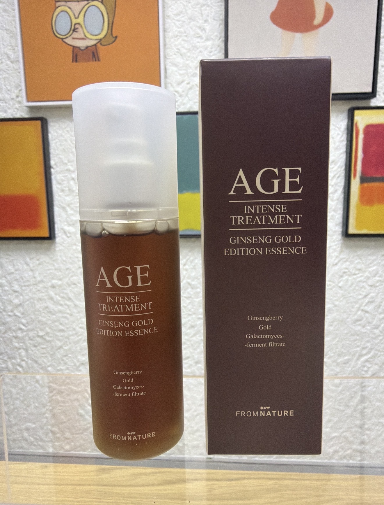 VJ77 韓國AGE FROMNATURE GINSENG GOLD EDITION ESSENCE 人參黃金爽膚水 120ML (AG013)