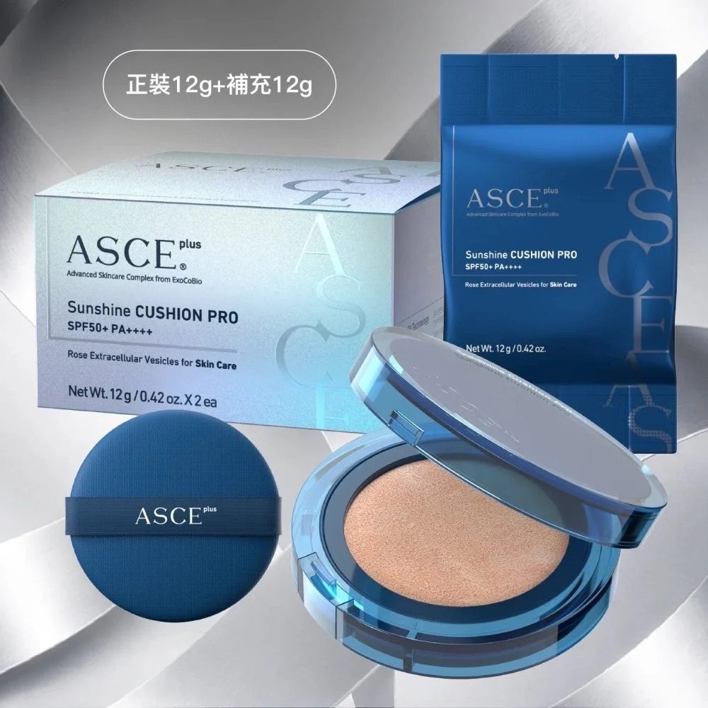 ASCE plus 魔泌玫瑰外泌體氣墊粉PRO SPF50+PA+++12g+Refill 12g