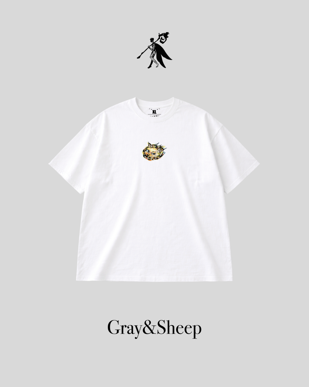 Gray&sheep- 短TEE - 夕陽戲水貓(24)