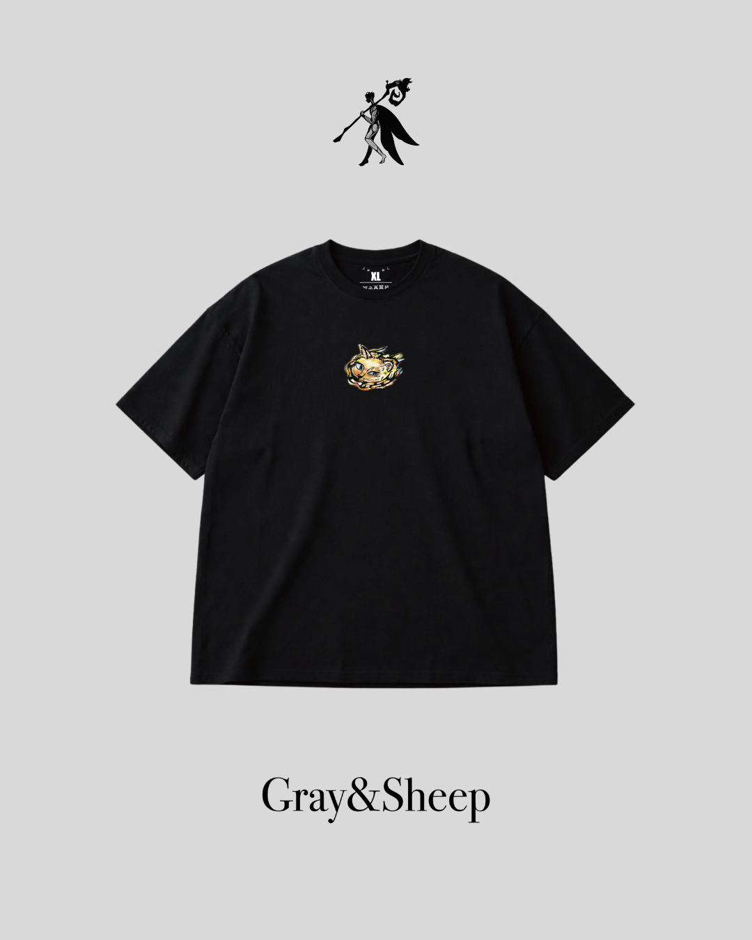 Gray&sheep- 短TEE - 夕陽戲水貓(24)