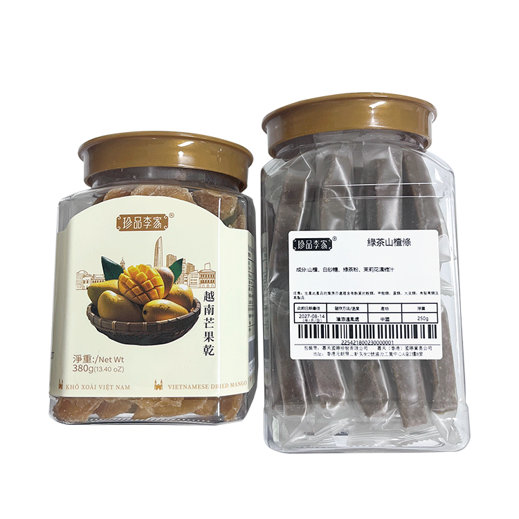 越南芒果幹（380g）+綠茶山楂條（250g）