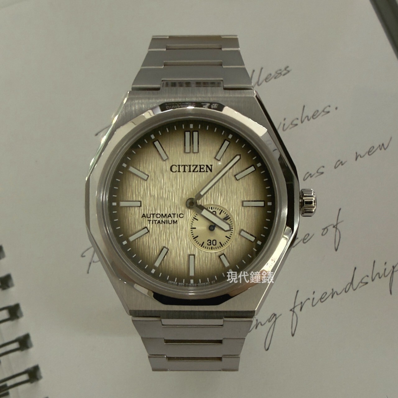 【CITIZEN 星辰】Zenshin 新鈦度 限量 復古小秒盤超級鈦機械錶NK5020-58P 40.5mm 現代鐘錶