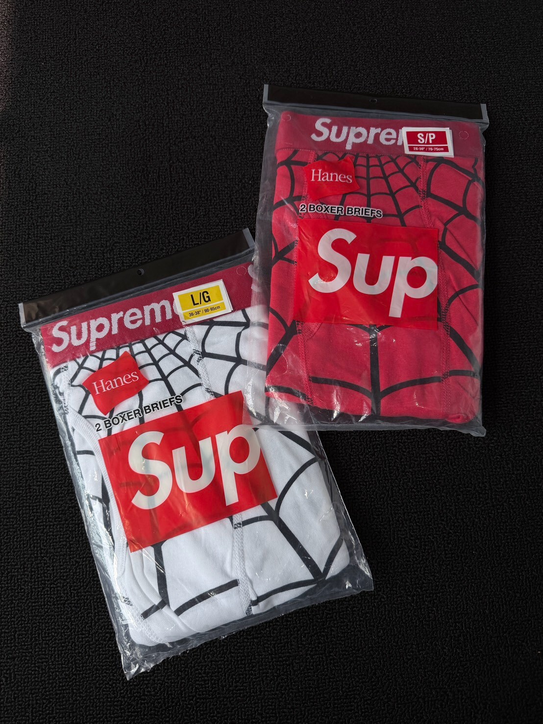 Supreme × Hanes x Spider-Man蜘蛛人 聯名款 四角褲組(一包兩入)