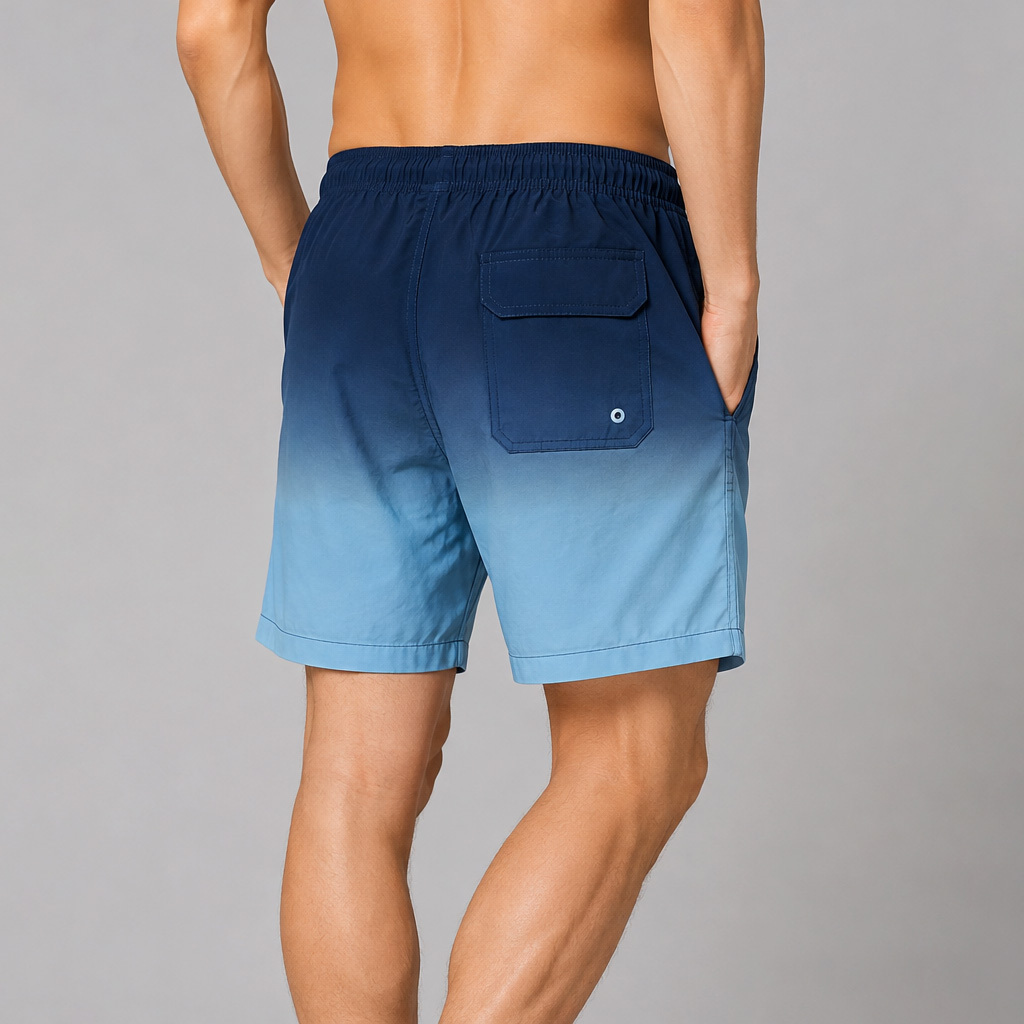 Men's GRADIENT Layered Beach Shorts - Blue