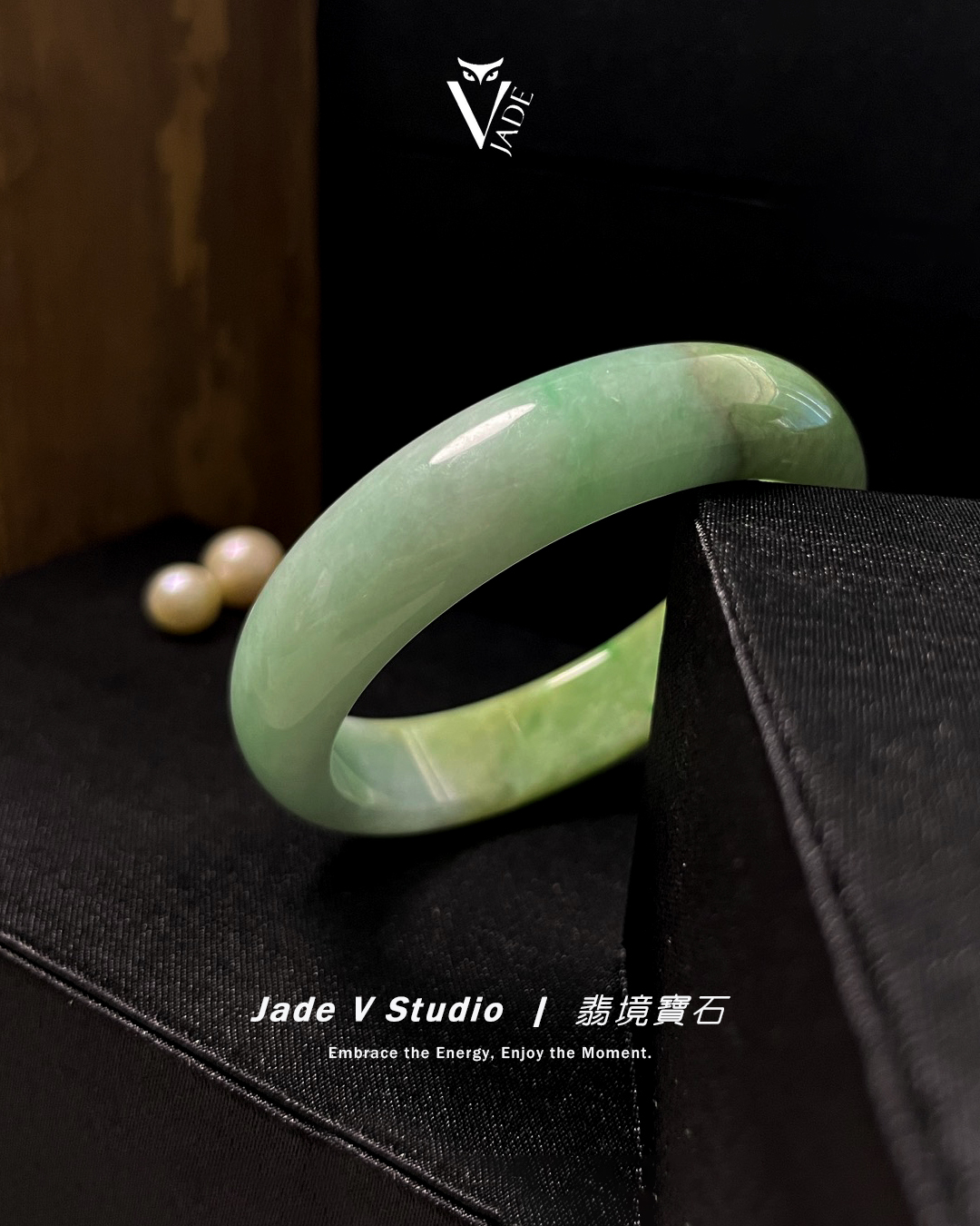【JadeV｜翡境寶石】 細糯底 福祿雙全 翡翠 手鐲