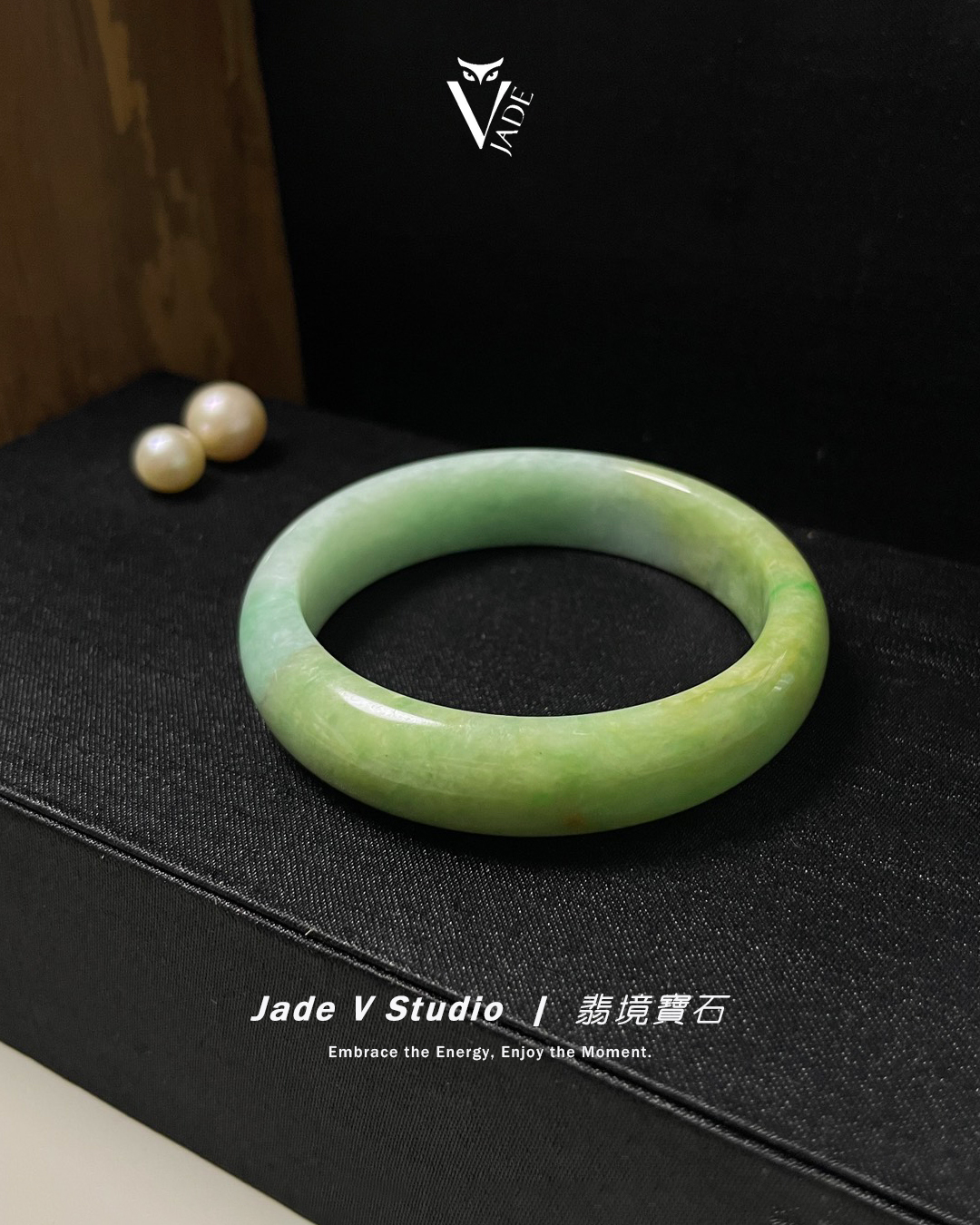 【JadeV｜翡境寶石】 細糯底 福祿雙全 翡翠 手鐲