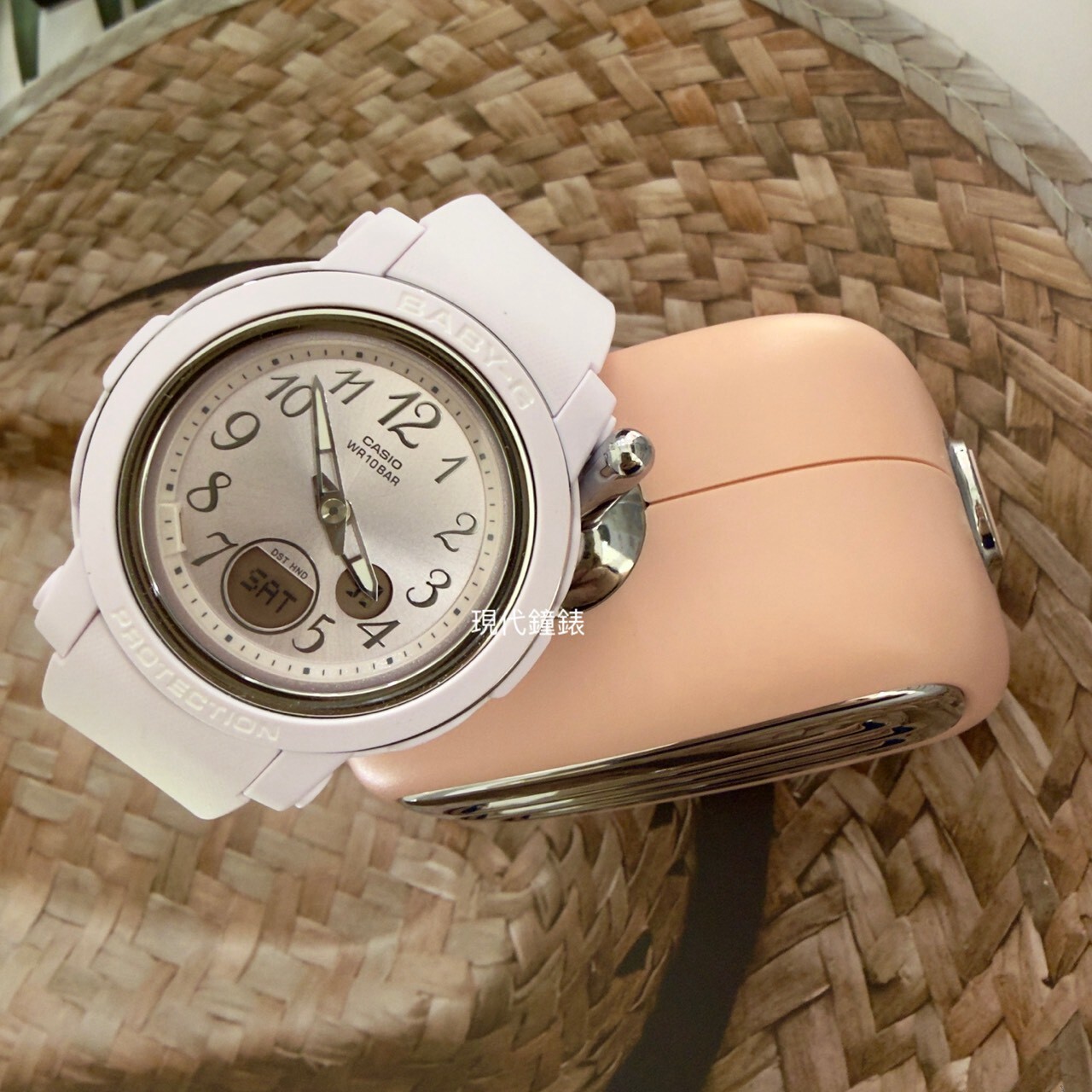 【Baby-G】淡紫色時尚指針數位的雙顯女錶BGA-290SA-6A 41.5mm 現代鐘錶