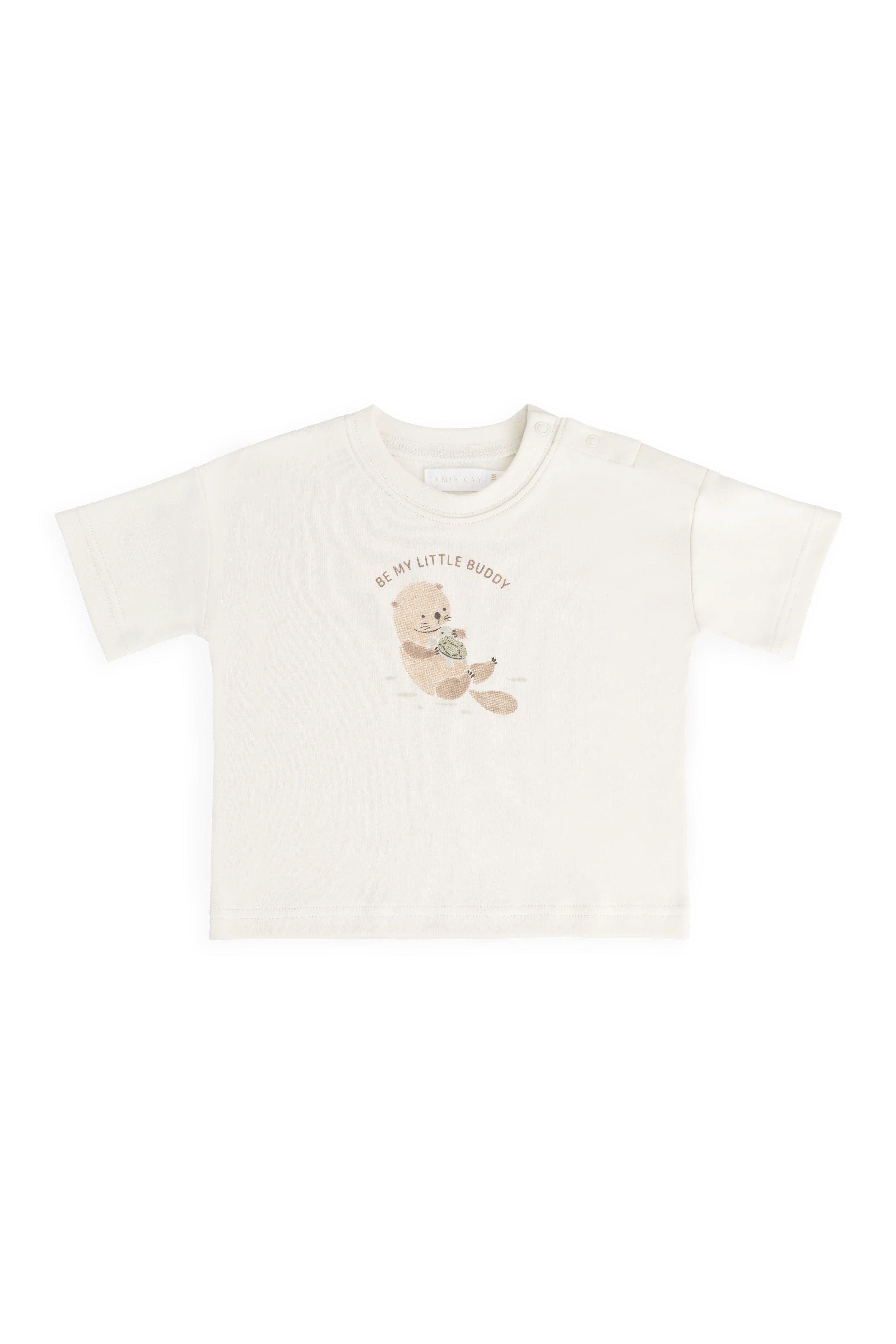 【預購】JAMIE KAY - Pima Cotton Edward Tee（Otter Buddy Cloud）