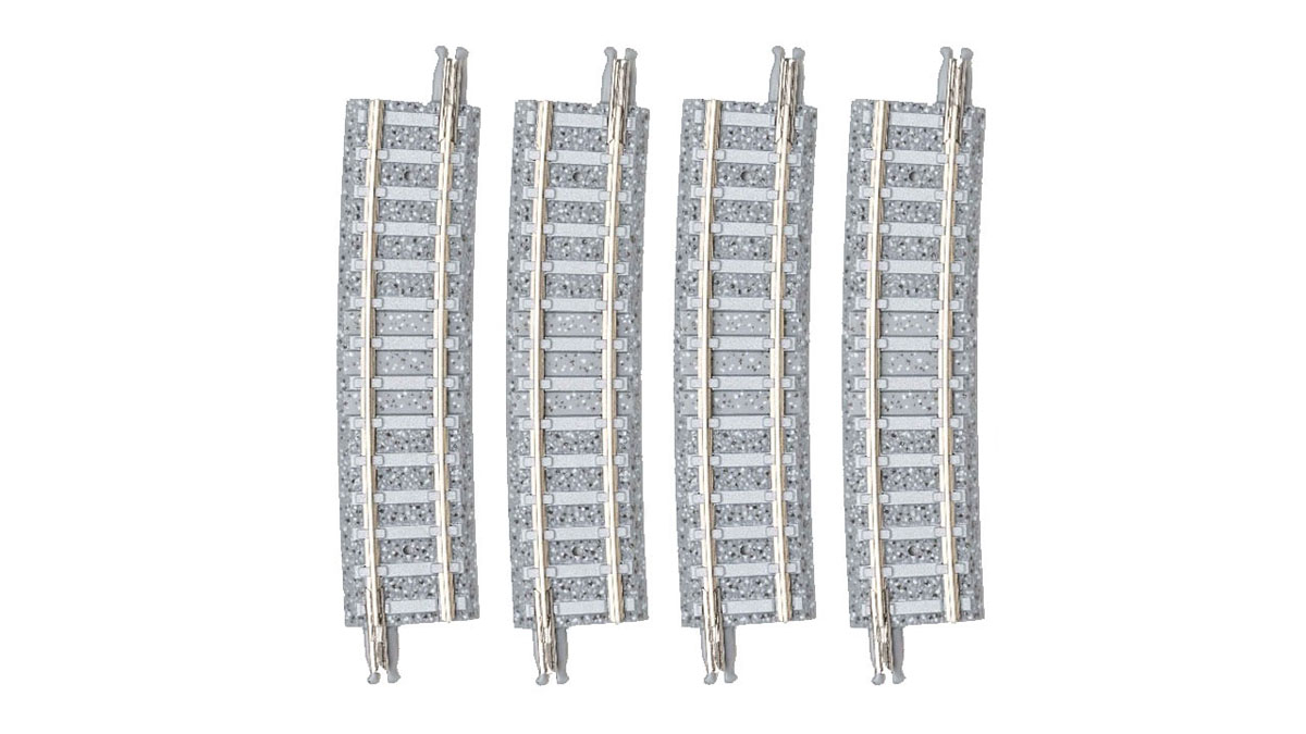 Tomix 1199 N scale Curved PC Rail C541-7.5-PC (F) (Set of 4)