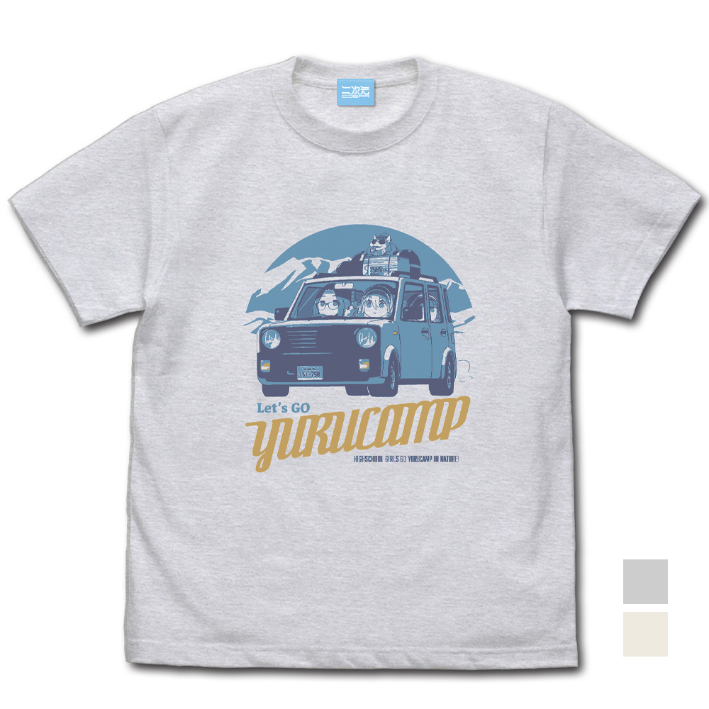 ゆるｷｬﾝ△ｶｰ Tｼｬﾂ 桜&なでしこ&ﾘﾝ Ver2.0/VANILLA WHITE COSPA 090726