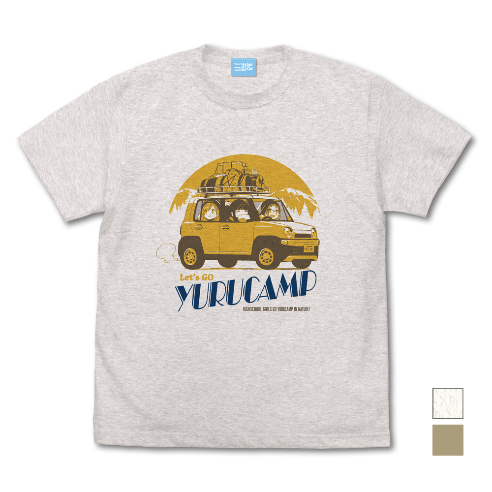 ゆるｷｬﾝ△ｶｰ Tｼｬﾂ 鳥羽先生&千明&あおい Ver2.0/SAND KHAKI COSPA 090726