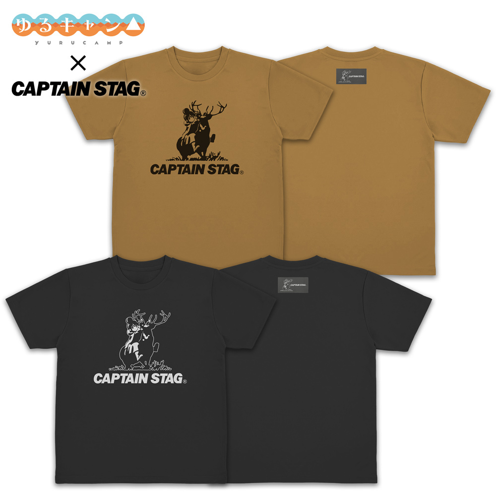 『ゆるｷｬﾝ△』×ｷｬﾌﾟﾃﾝｽﾀｯｸﾞ ﾄﾞﾗｲTｼｬﾂ/BLACK COSPA 090726