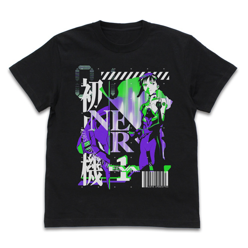 ｴｳﾞｧ初号機 ｱｼｯﾄﾞｸﾞﾗﾌｨｯｸｽTｼｬﾂ/BLACK COSPA 090726