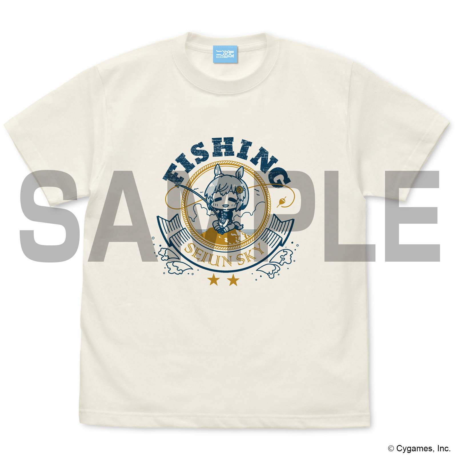 ｾｲｳﾝｽｶｲの釣り好きTｼｬﾂ/VANILLA WHITE COSPA 090726