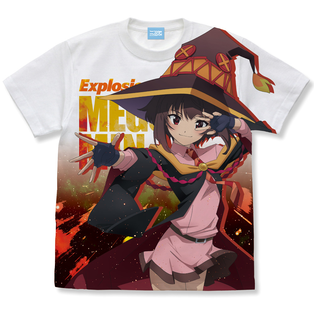 めぐみん ﾌﾙｸﾞﾗﾌｨｯｸTｼｬﾂ 爆焔Ver./WHITE COSPA 090726
