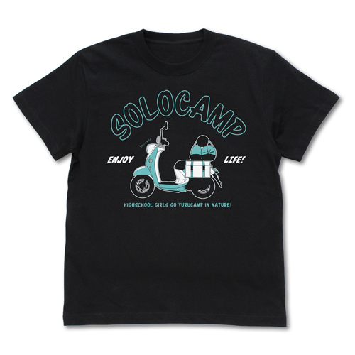 志摩ﾘﾝのｽｸｰﾀｰ Tｼｬﾂ/BLACK COSPA 090726