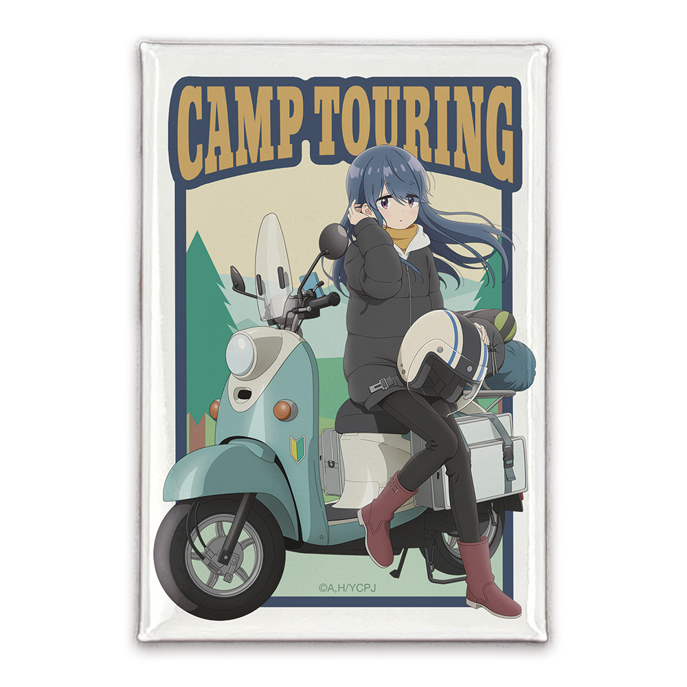 描き下ろし 志摩ﾘﾝ ｽｸｴｱ缶ﾊﾞｯｼﾞ ﾊﾞｲｸでひといきVer. COSPA 090726