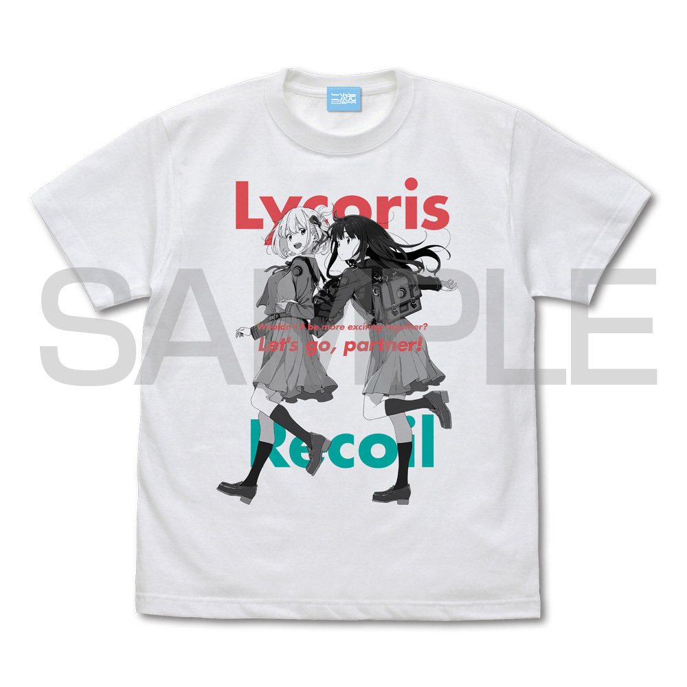千束&たきな Tｼｬﾂ/WHITE COSPA 090726