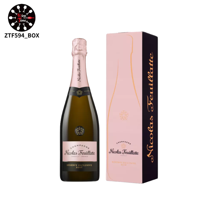 Nicolas Feuillatte Reserve Exclusive Rose NV with Gift Box (粉/黑色盒)