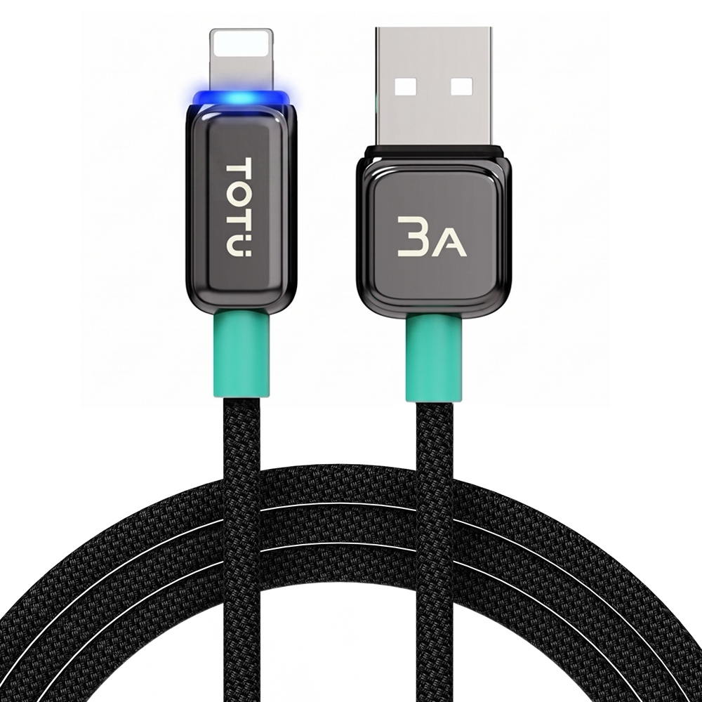 TOTU LED Lightning Fast Charging Braided Cable