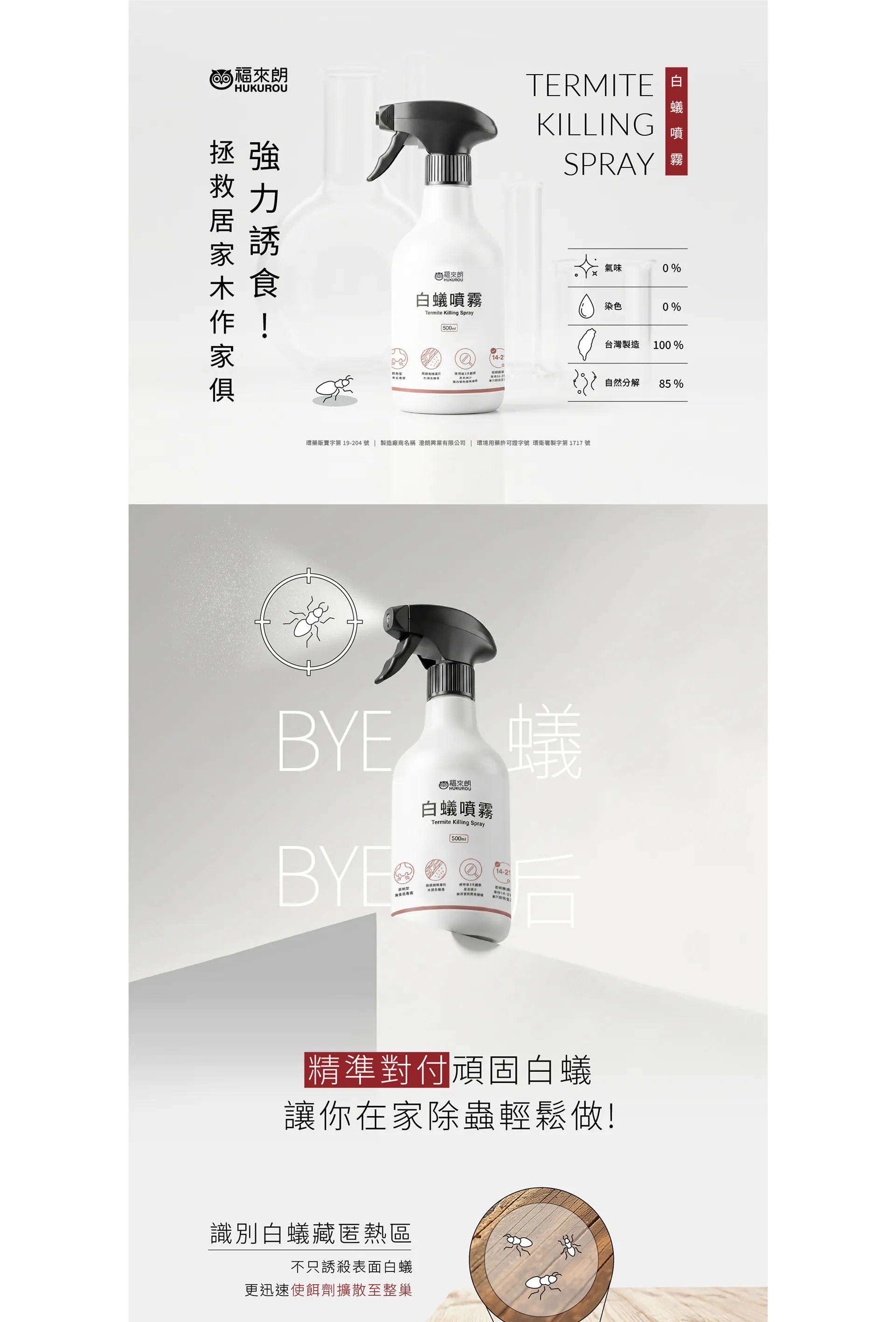 福來朗 白蟻噴霧 500ml