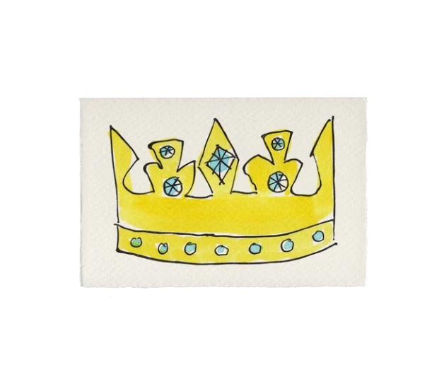 Scribble & Daub Crown 王冠手繪卡片
