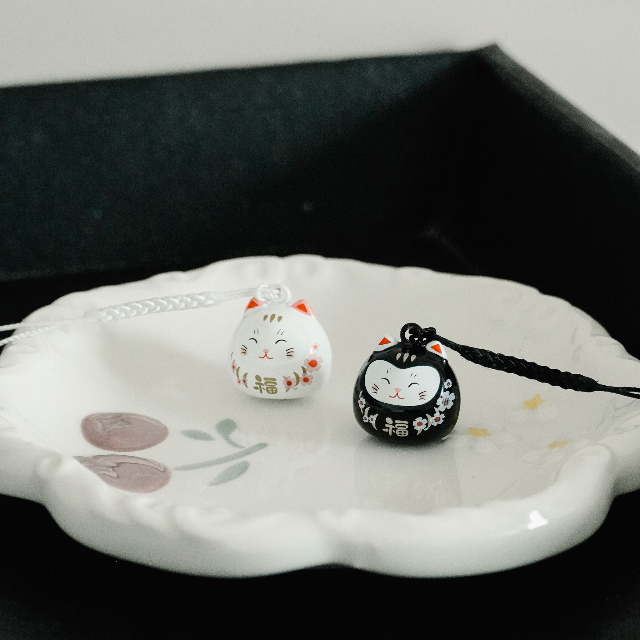 水琴招財貓福鈴 兩入組