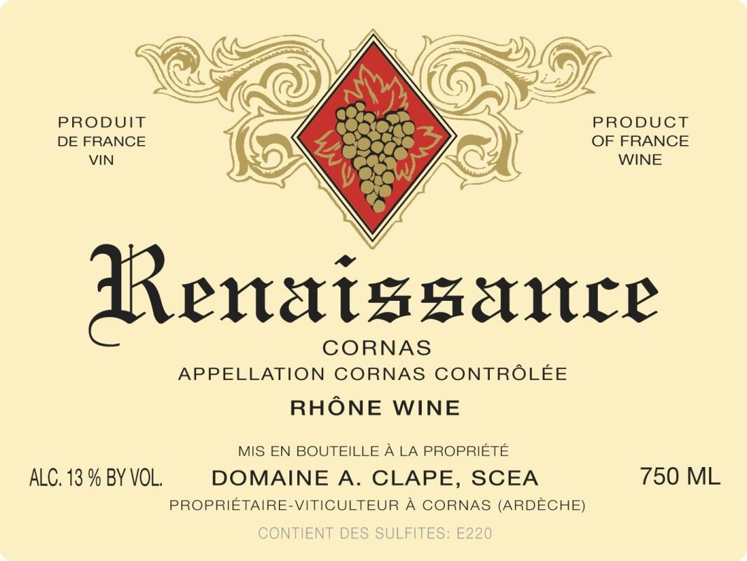 Auguste Clape Cornas Renaissance 2023 (WS93)