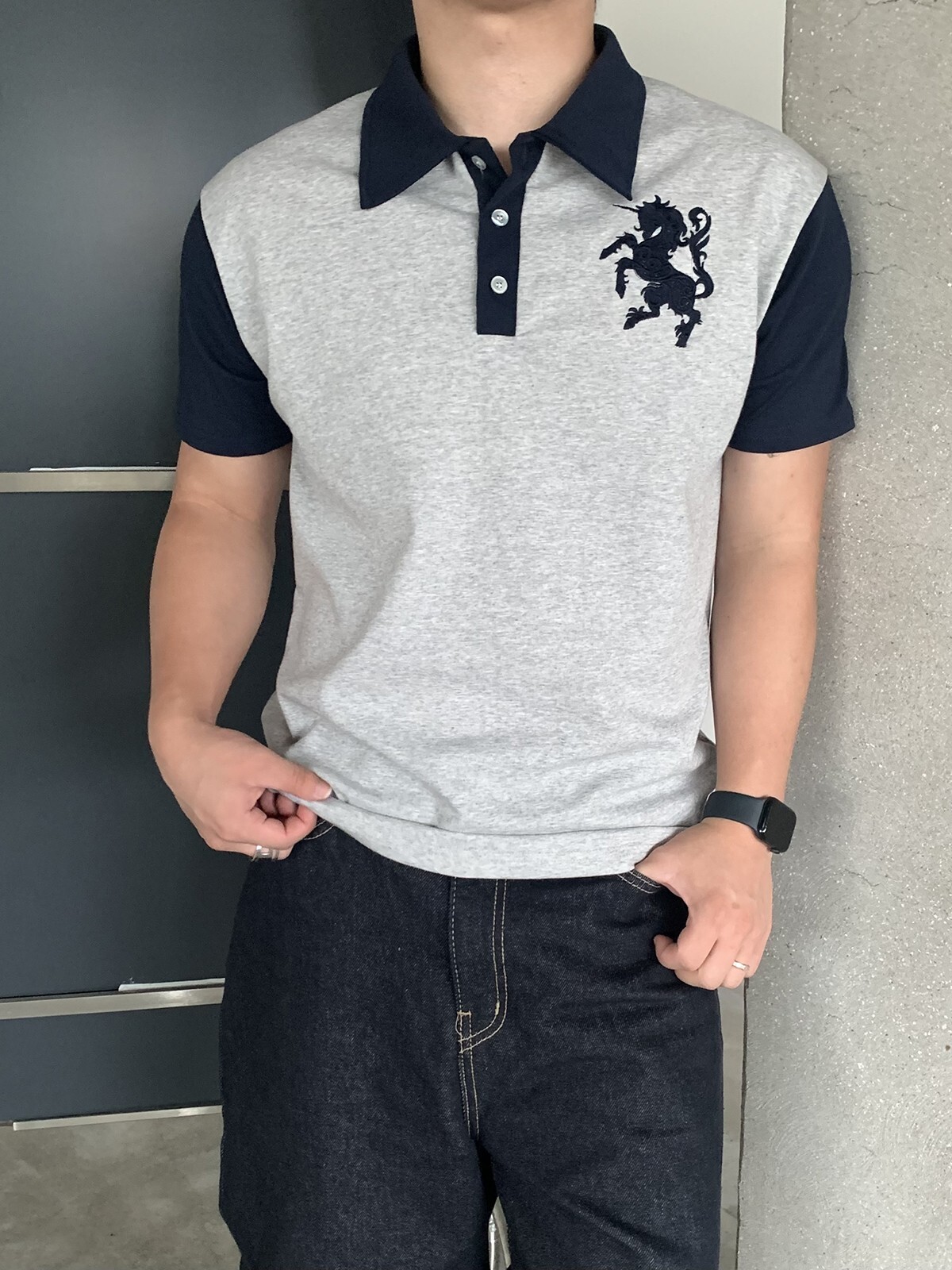 撲克馬PK翻領短袖T卹