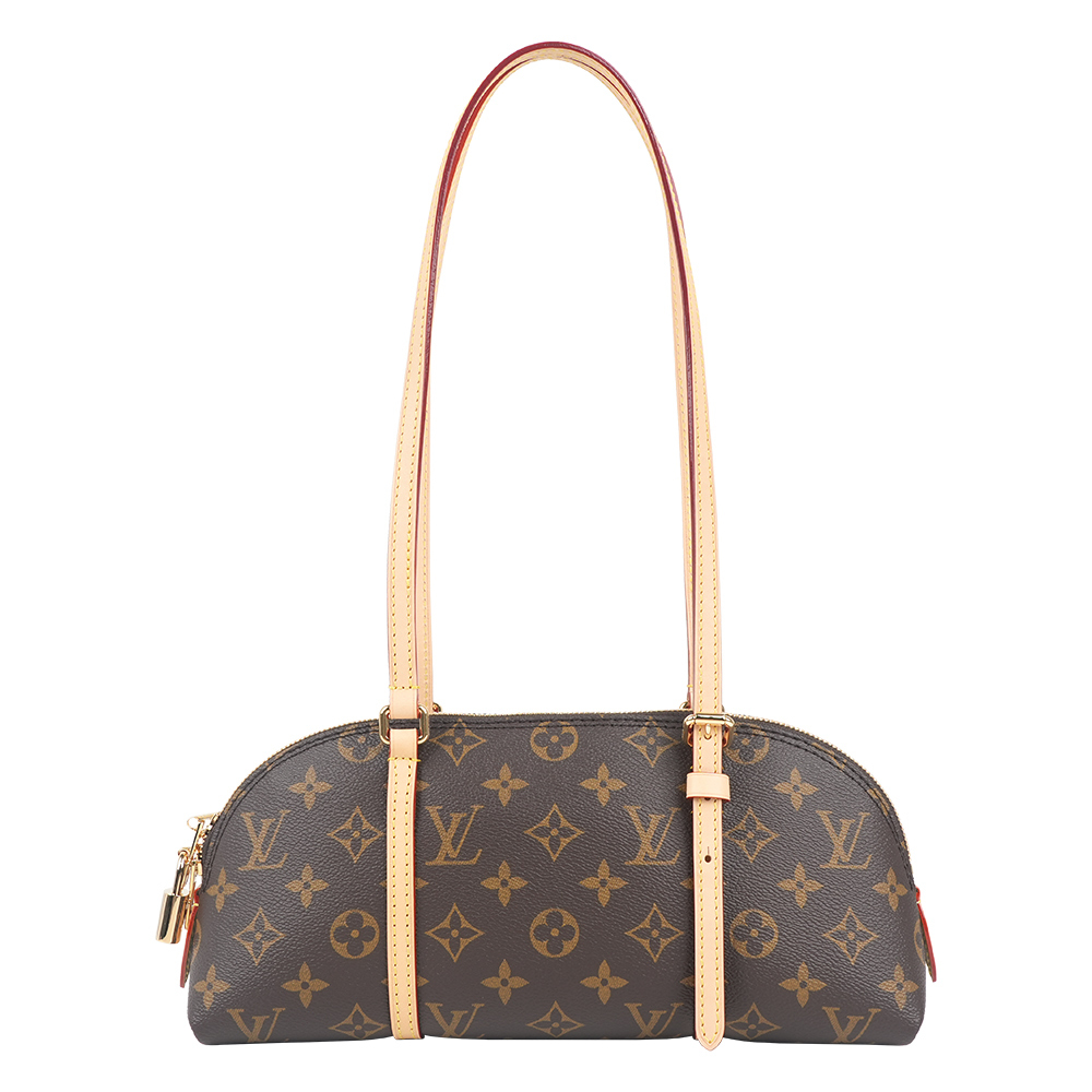 【Louis Vuitton】Squire Monogram 長型法棍包/貝殼包(棕色)