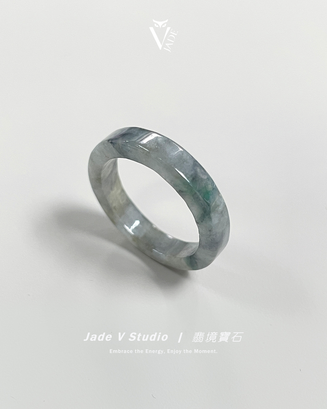 【JadeV｜翡境寶石】烏雞飄花 翡翠 戒指