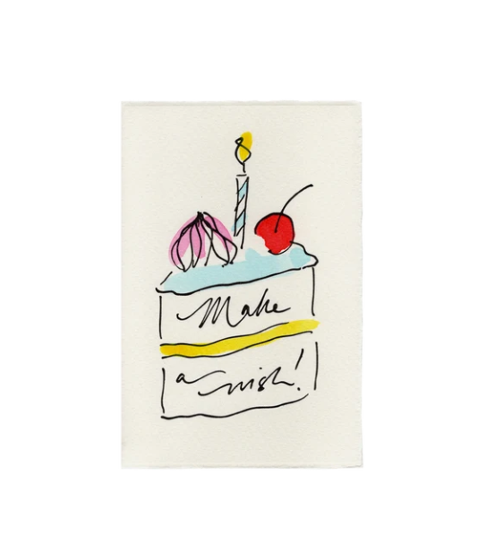 Scribble & Daub Make A Wish (Birthday Cake) Card  許願生日蛋糕賀卡