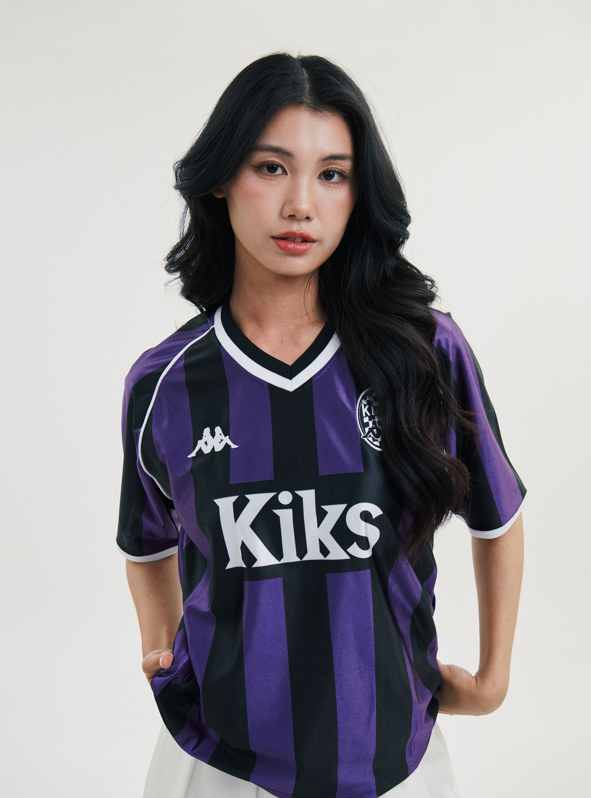 Kappa X Kiks  男女適穿 經典足球條紋球衣