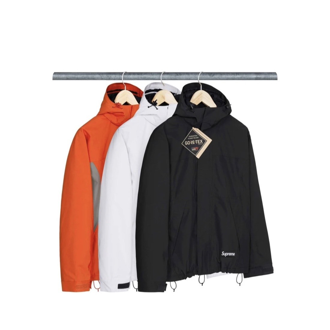 SUPREME AOI GORE-TEX HOODED JACKET FW26 手持AK 天使 GTX  可拆式風帽 防水透氣 外套 黑色/白色/橘色-FW26J9