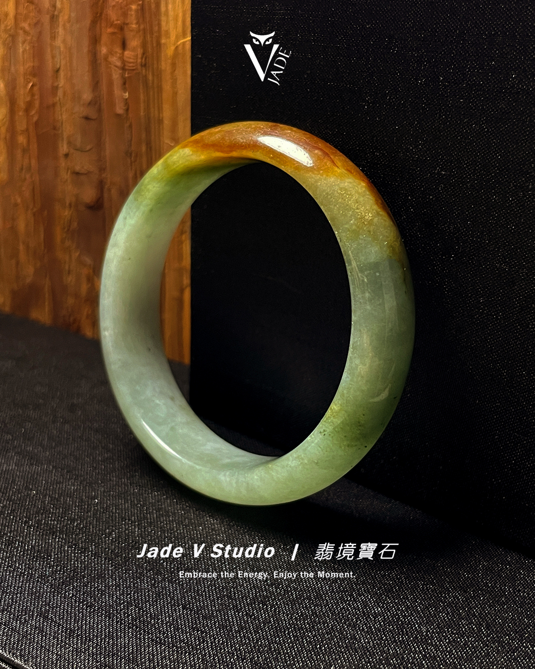 【JadeV｜翡境寶石】雙彩平安鐲 紅翡翡翠 手鐲