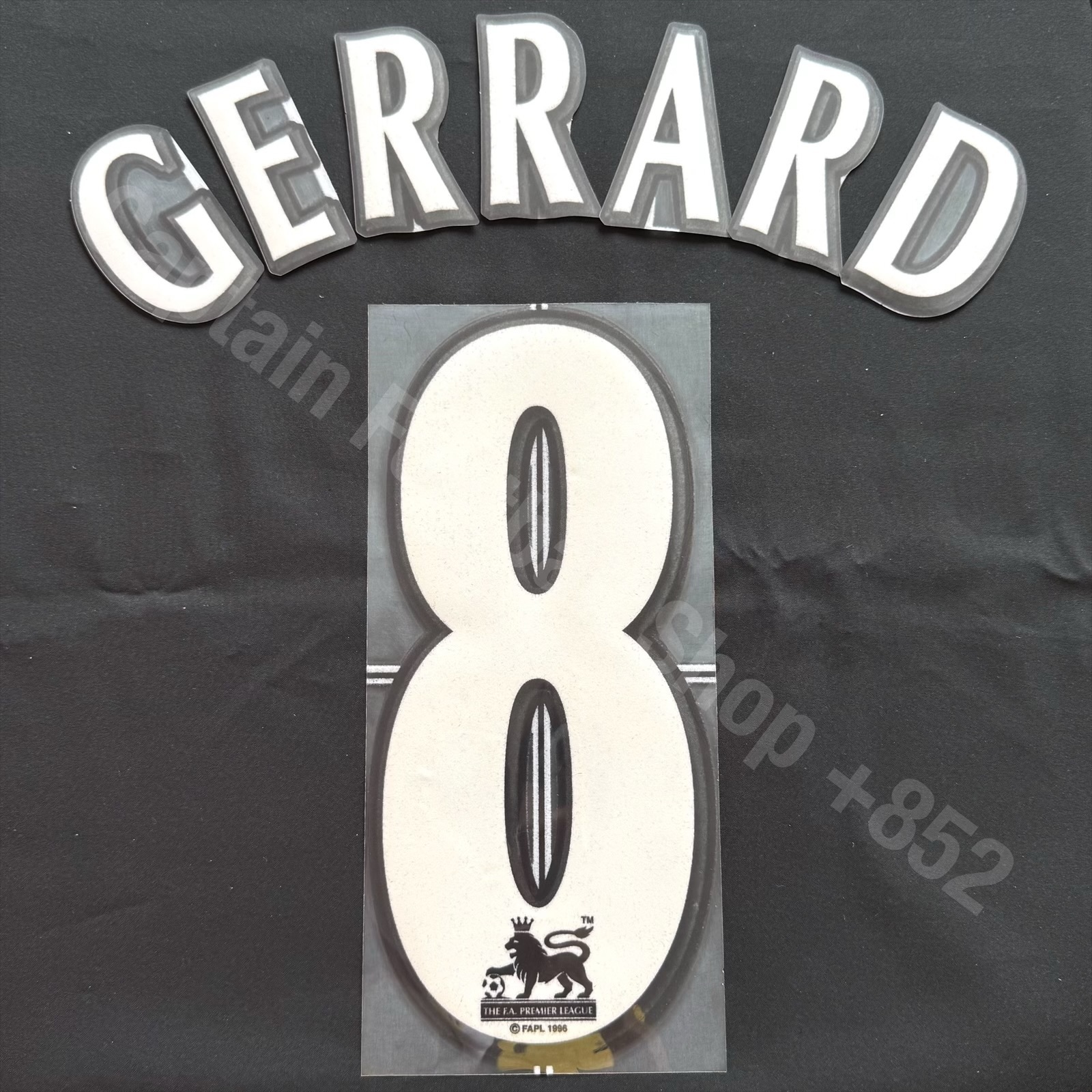 Official 1997-2007 Premier League Nameset #8 GERRARD