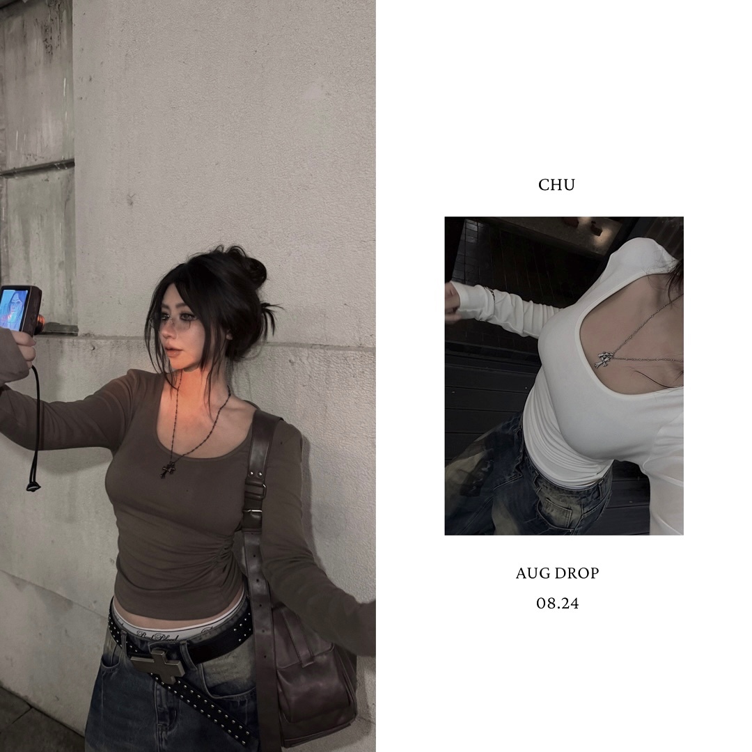 [包色] SELECT｜後美背蕾絲打底上衣 (08.24 Drop)