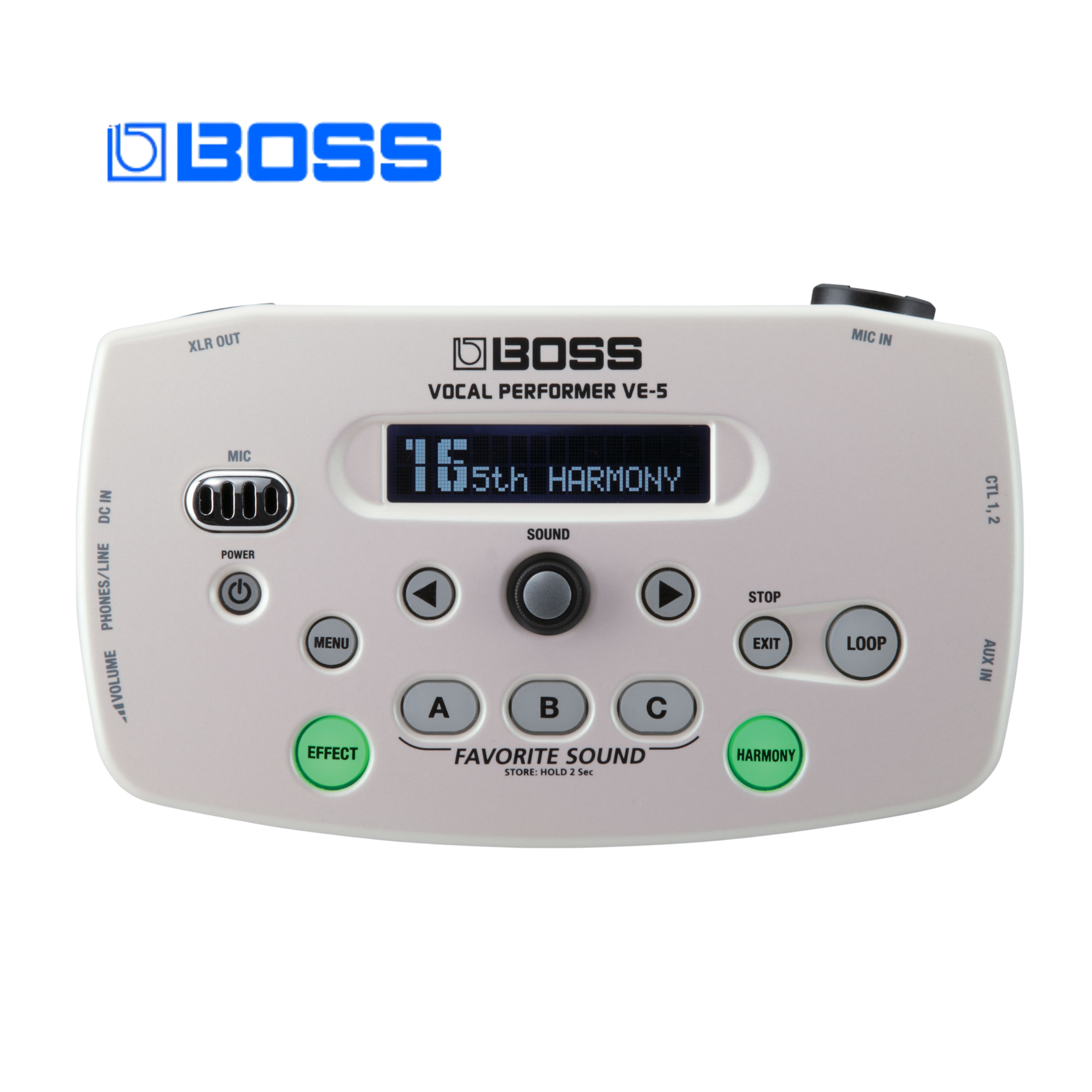 BOSS VE-5 Vocal Performer 人聲效果器 白色
