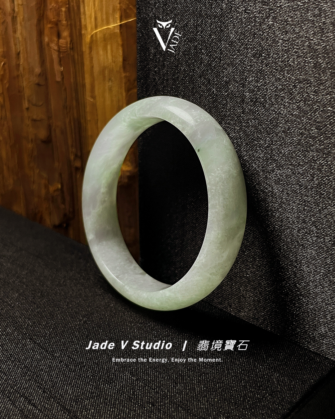 【JadeV｜翡境寶石】糯冰種 飄花 翡翠 手鐲