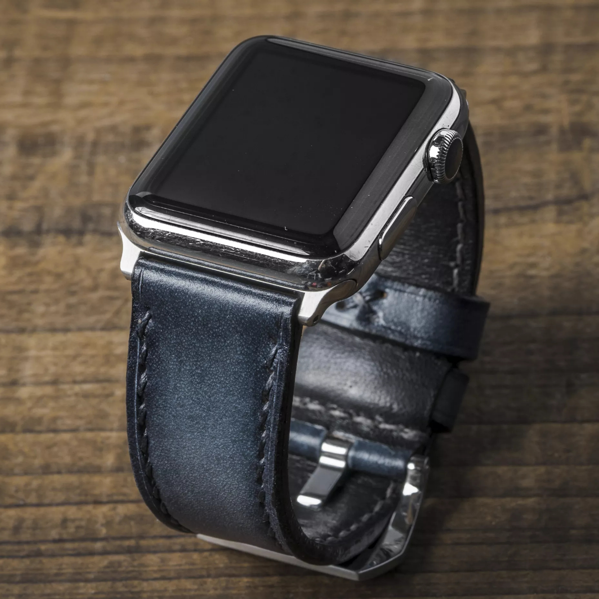 【沃坦】磨砂牛皮錶帶 Apple Watch / 002 丹寧藍
