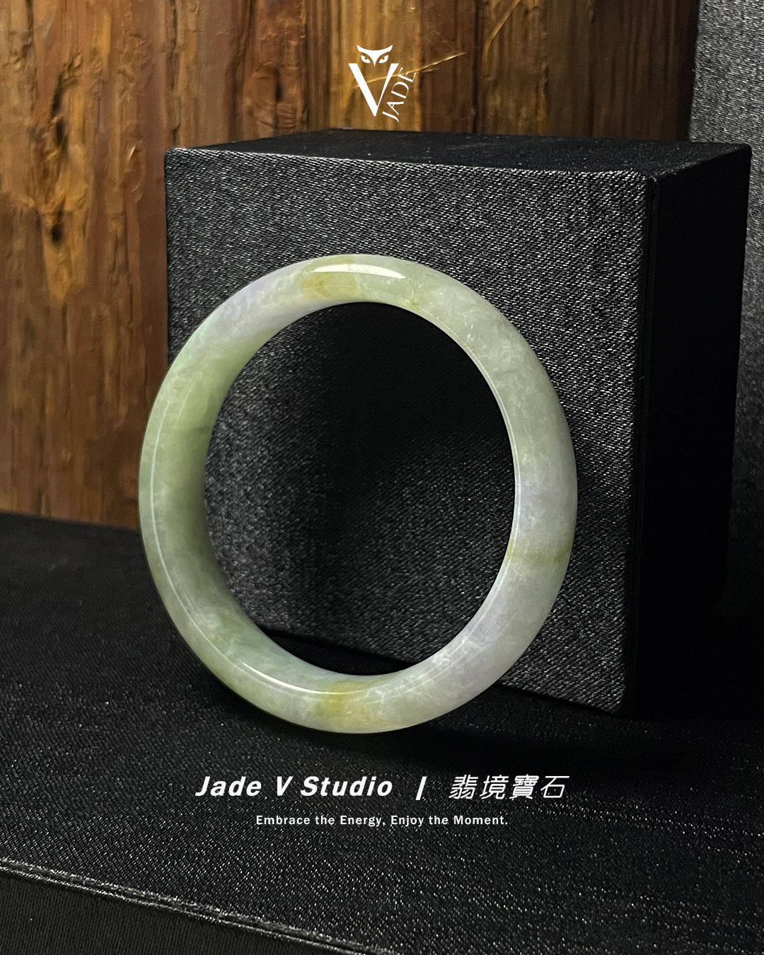 【JadeV｜翡境寶石】三彩 福祿壽 翡翠 平安鐲