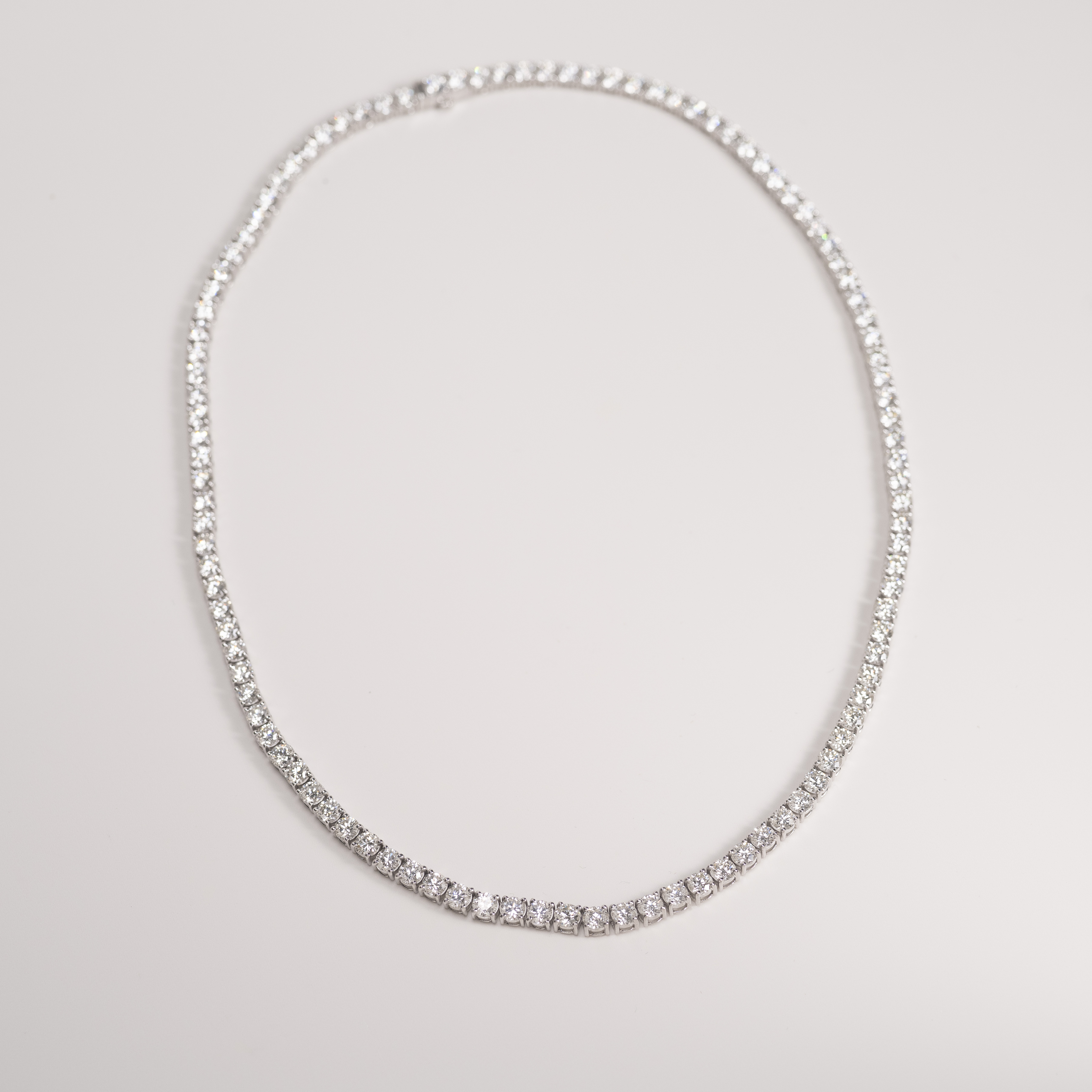 PT950 20.0ct Tennis 鑽石項鏈