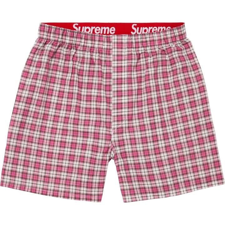 Supreme Hanes Plaid Boxers (4 Pack)
